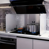 Foldable Stove Splatter Guard, 4 Sided Splatter Guard Stainless Steel Backsplash, Oil Splash Insulation Board, Nonstick Oil Splatter Guard Stove for Cooking Frying Stove Top Wall