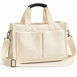 WeeNOD Everyday Corduroy Tote Bag with Front Pockets & Adjustable Strap