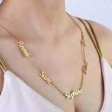 Family Multi-Name Necklace in Three Finishes - image 8