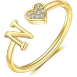 Minimalist A–Z Initial Open Ring - image 21