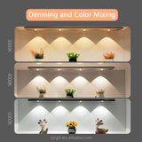 Bonacell 2-Pack Rechargeable LED Under Cabinet Lights | Motion Sensor & Magnetic, Dimmable Wireless Lights for Kitchen/Closet/Stairs