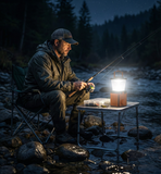 Natural Salt Water Lamp with Dimmable Switch, Waterproof for Outdoor Indoor Use, Night Light Senior Designer for Relaxation Air Purifier Camping Fishing Home Patio Decor(Includes Bulb & Steady Base)
