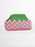 Women's Striped/rhombus/leaf/dot Cloud Handbag, Clip Closure Crossbody Bag, Lightweight Foldable for Daily Use, Gifts for Friends and Valentine's Day