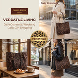 Leopard Print Chain Tote Bag - image 7