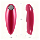 Electric can opener suitable for all can sizes. Kitchen food safety electric can opener with smooth edges. Battery-powered can opener for kitchen use, ideal for seniors, arthritis sufferers, and chefs.