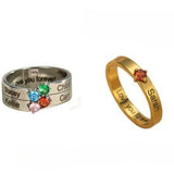 Personalized Name and Birthstone Ring - image 13