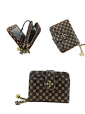 Women's Mini Bifold PU Leather Wallet with Zipper & Card Holder