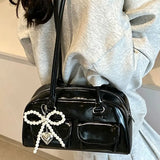 Fashionable and avant-garde women's shoulder bags, Fashion Shoulder Style, for autumn and winter 2026, personalized and niche women's bags, elegant and exquisite women's shoulder bags, suitable for shopping, dating, parties, commuting to work, etc - image