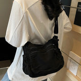 【Black Friday】Ladies' solid color retro multi pocket canvas crossbody bag, fashionable and simple daily commuting easy to match with shoulder bag, Casual Commuter Bag, Multi Compartment Bag, Trendy Commuting Bag, Crossbody Shoulder Bags - image 3