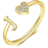 Minimalist A–Z Initial Open Ring - image 17