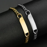 Three-Tone Engravable Curved Bracelet - image 1