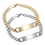 Three-Tone Engravable Curved Bracelet - image 3