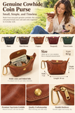 English size guide, US dollar storage, leather details and outdoor model with dog