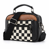 WeeNOD-L Checkerboard Color-Block Crossbody Bag