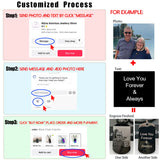 Personalized Photo and Text Dog Tag Necklace - image 3