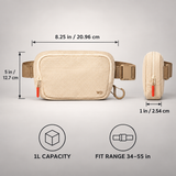WeeNOD WD Daily 1L Crossbody Bag — Bottle-Ready Waist Pack