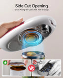 【Summervibes】Automatic Electric Can Opener with Automatic Operation, 1-Touch Handheld Battery-Powered Design, Smooth Edge, Safe Kitchen Tool for Home Use (Red) - Household Kitchen Specialty Appliance