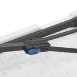 Mainstays 6 Foot Fold-in-Half Bench, Steel Frame, Indoor Outdoor, Includes Carry Handle, White