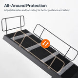 63-Inch Adjustable Dog Ramp with Safety Rails