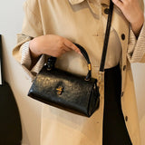 【Black Friday】Versatile Small PU Leather Satchel, Casual Flap-Closure Top-Handle Crossbody and Shoulder Bag for Shopping and Commuting - image 8