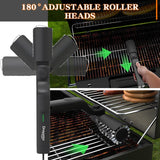 Electric BBQ Grill Brush Cordless and Rechargeable,Two Replacement Cleaning Brushes,Adjustable Angle, Barbecue Accessories,Barbecue Utensils,Wire Brushes for Cleaning Rust, Grill, Dirt, Paint Removal, Welding