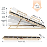 63-Inch Adjustable Dog Ramp with Safety Rails