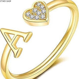 Minimalist A–Z Initial Open Ring - image 1