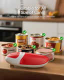 【Summervibes】Automatic Electric Can Opener with Automatic Operation, 1-Touch Handheld Battery-Powered Design, Smooth Edge, Safe Kitchen Tool for Home Use (Red) - Household Kitchen Specialty Appliance