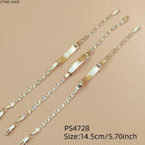 Unisex Three-Tone Engravable Tag Bracelet - image 14