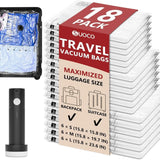 SUOCO Travel Vacuum Seal Bags with Rechargeable Electric Pump & Compression Packing Cubes Airtight, Re-sealable Set Travel Organizers for Luggage Space-Saving Solutions, Vacuum Bags For Travel backtoschool