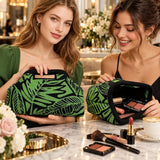 Green Leaf Knit Cosmetic Bag - image 8