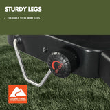 Ozark Trail 2 Burner Propane Gas Camping Stove, GCT2208WB, Black, New