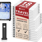 SUOCO Travel Vacuum Seal Bags with Rechargeable Electric Pump & Compression Packing Cubes Airtight, Re-sealable Set Travel Organizers for Luggage Space-Saving Solutions, Vacuum Bags For Travel backtoschool