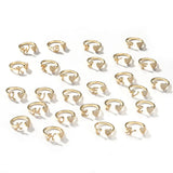 Gold-Plated Initial Open Heart Ring - image 10