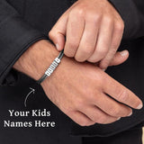 Father's Multi-Name Bead Bracelet - image 14