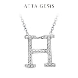 Moissanite A–Z Initial Pendant Necklace - image 18