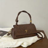 【Black Friday】Versatile Small PU Leather Satchel, Casual Flap-Closure Top-Handle Crossbody and Shoulder Bag for Shopping and Commuting - image 20
