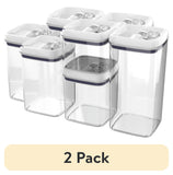 Better Homes & Gardens Canister Pack of 4, Flip-Tite® Square Food Storage Container Set