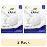 (2 pack) Dove Beauty Bar Women's Bath Soap Original, 3.75 oz 8 Bars