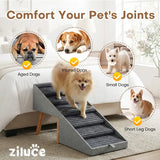 21-Inch Wooden Dog Ramp and Ottoman