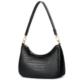 KKXIU Retro Hobo Shoulder Bag - D-Black