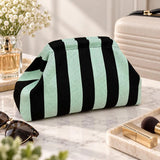 Women’s Striped Knit Cosmetic Bag