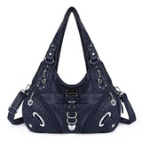 Angel Kiss Vintage Crossbody Bag(14" x 5" x 13") - PU Hobo Tote Satchel, Lightweight Elegant Convertible Shoulder Bag, Stylish Women's Commuter Accessory, Ideal for Summer Daily Use & Mother's Day Gifts, Stylish Crossbody Bags, Convertible Shoulder Bags