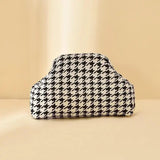 Women's Clip-Top Crossbody Purse – Lightweight Striped, Diamond & Dot Pattern Handbag