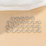 Cubic Zirconia Initial Open Ring - image 13