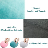 USB Powered Foot Warmer Pad Soft Flannel Heating Slippers For Indoor Home Use