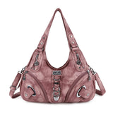 Angel Kiss Vintage Crossbody Bag(14" x 5" x 13") - PU Hobo Tote Satchel, Lightweight Elegant Convertible Shoulder Bag, Stylish Women's Commuter Accessory, Ideal for Summer Daily Use & Mother's Day Gifts, Stylish Crossbody Bags, Convertible Shoulder Bags