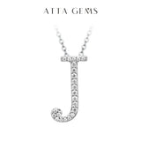 Moissanite A–Z Initial Pendant Necklace - image 45