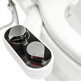 Everlasting Comfort Clear Rear Bidet Attachment for Toilet - Dual Self-Cleaning Nozzles, Adjustable Water Pressure, Easy No-Tool Installation, Eco-Friendly Toilet Sprayer for Rear & Feminine Cleansing, Fits Most Toilets