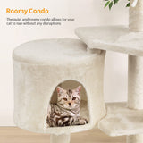 BestPet 36 inch Tall Cat Tree Cat Tower Cat Condo Multi-Level,Beige